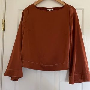 Prologue Bronze Bell-Sleeved Top